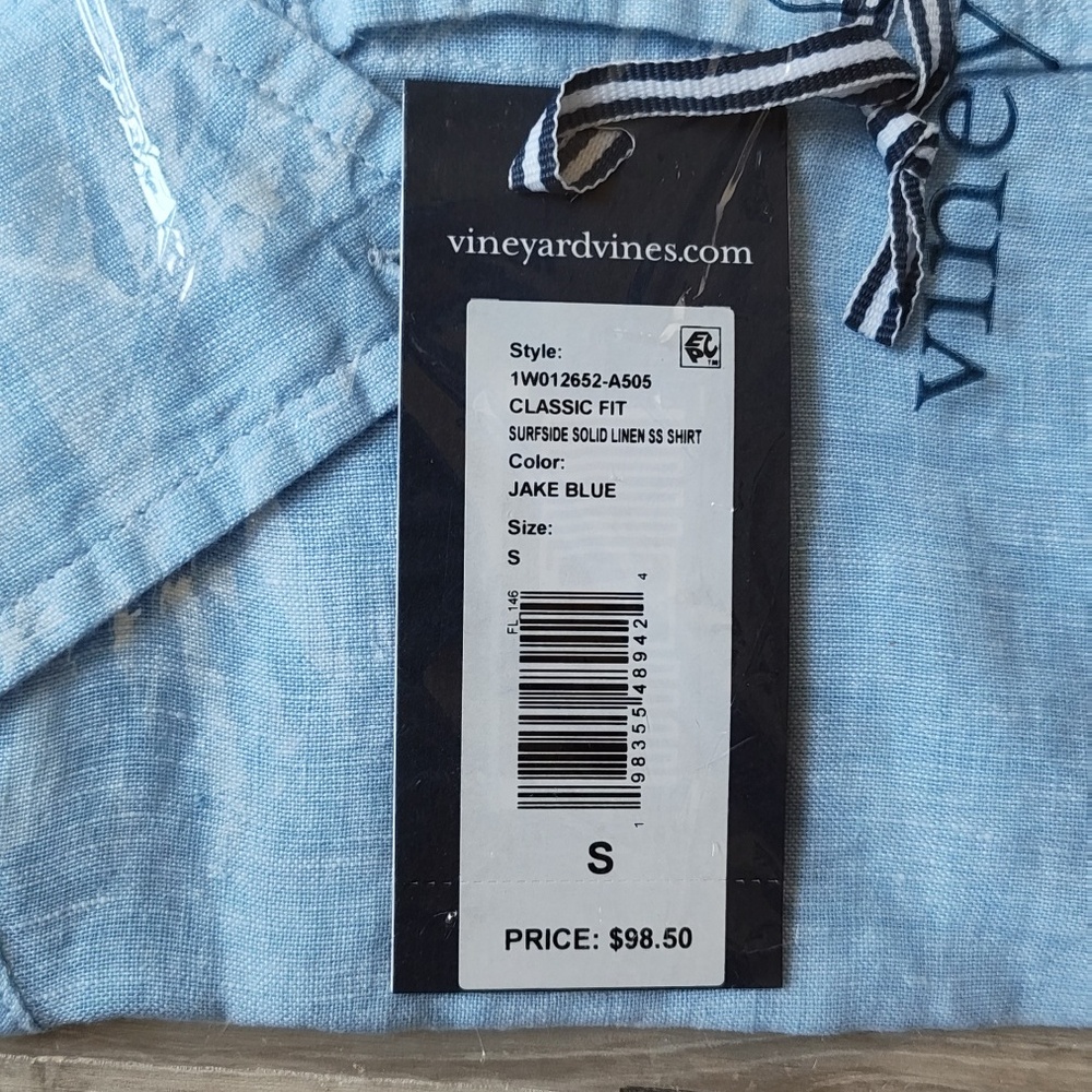 Vineyard Vines Surfside Solid Linen Shrt‎ Slv Shi… - image 11
